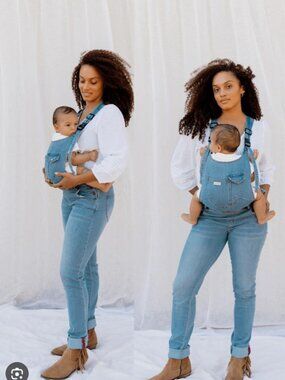 The Mumsie Overalls in Baby Blue